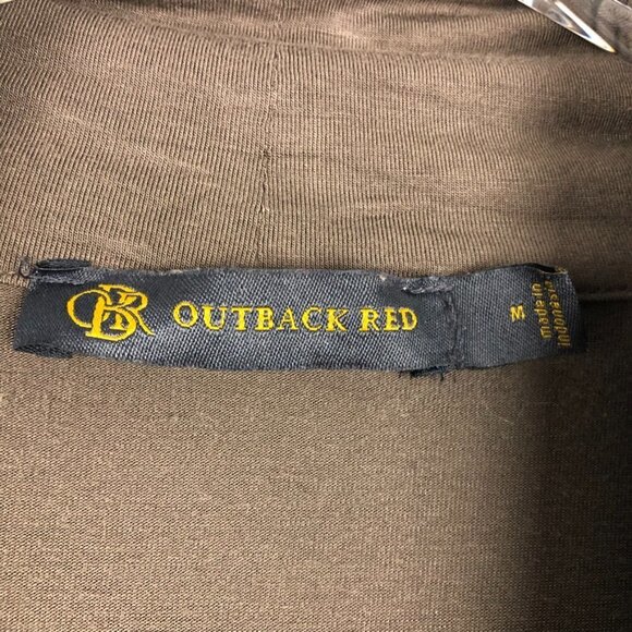 Outback Red Belted Lightweight Cardigan. Brown. Size M - Picture 5 of 13